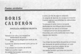 Boris Calderón  [artículo]