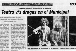 Teatro vs drogas en el Municipal  [artículo]
