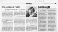 Benjamín Galemiri por partida doble en París  [artículo]