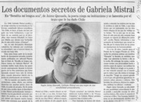 Los documentos secretos de Gabriela Mistral  [artículo]