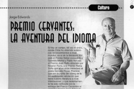 Premio Cervantes, la aventura del idioma  [artículo]