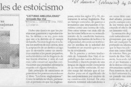 Fósiles de estoicismo  [artículo] I. Q. E.