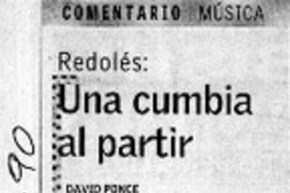 Una cumbia al partir  [artículo] David Ponce