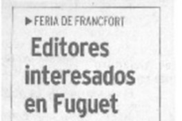 Editores interesados en Fuguet  [artículo]