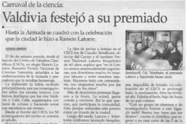 Valdivia festejó a su premiado Valdivia festejó a su premiado