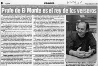 Profe de El Monte es el rey de los verseros  [artículo]