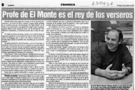 Profe de El Monte es el rey de los verseros  [artículo]