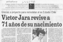 Víctor Jara revive a 71 años de su nacimiento  [artículo] Cristián Arévalo I.