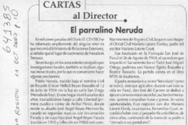 El parralino Neruda  [artículo] Jaime González Colville