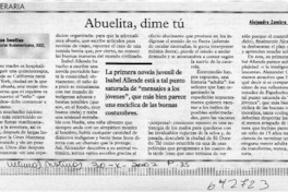 Abuelita, dime tú Abuelita, dime tú