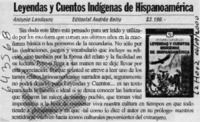 Leyendas y cuentos indígenas de hispanoamérica  [artículo]
