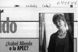 ¿Isabel Allende o la APEC?  [artículo]