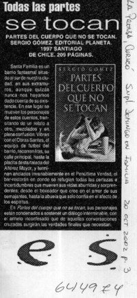 Todas las partes se tocan  [artículo]