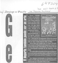 El deporte también puede ser un arte  [artículo]