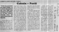 Cahuín + porái