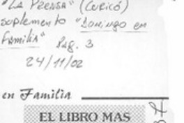 El libro más entretenido del mundo  [artículo]