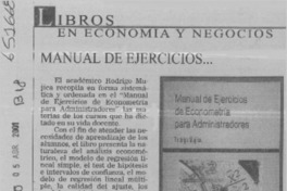 Manual de ejercicios  [artículo]