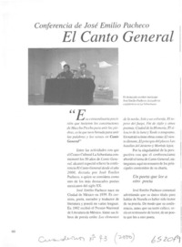 El Canto General desde el año 2000  [artículo]