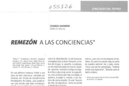 Remezón a las conciencias  [artículo] Eduardo Guerrero