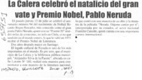 La Calera celebró el natalicio del gran vate y Premio Nobel, Pablo Neruda  [artículo]