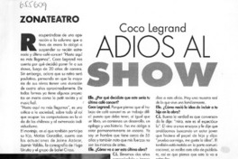 Adiós al show Adiós al show