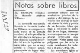 Notas sobre libros  [artículo]