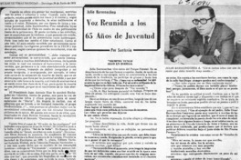 Voz reunida a los 65 años de juventud Voz reunida a los 65 años de juventud