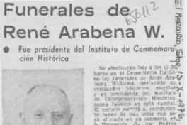 Funerales de René Arabena W.
