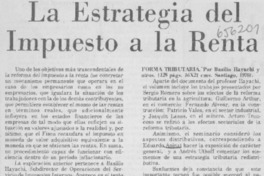 La Estrategia del impuesto a la renta.
