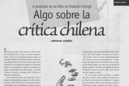 Algo sobre la crítica chilena Algo sobre la crítica chilena