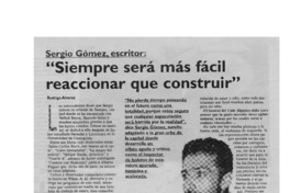 Siempre será más fácil reacionar que construir Siempre será más fácil reacionar que construir