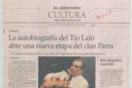 La autobiografía del Tío Lalo abre una nueva etapa del clan Parra La autobiografía del Tío Lalo abre una nueva etapa del clan Parra