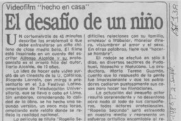 El Desafío de un niño. El Desafío de un niño.