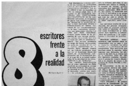 8 Escritores frente a la realidad 8 Escritores frente a la realidad