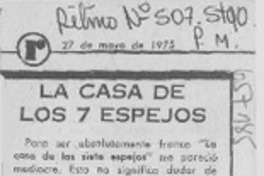La casa de los siete espejos La casa de los siete espejos