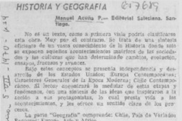 Historia de geografía.