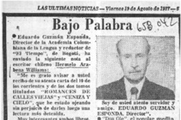 Bajo palabra Bajo palabra