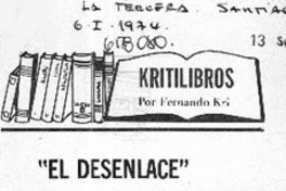 El Desenlace  [artículo] Fernando Kri.
