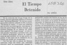 El tiempo detenido El tiempo detenido