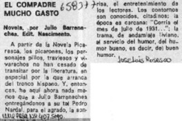 El compadre mucho gasto  [artículo] José Luis Rosasco.