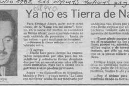 Ya nos es tierra de nadie. Ya nos es tierra de nadie.