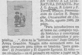 En torno a la literatura infantil. En torno a la literatura infantil.
