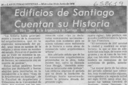 Edificios de Santiago cuentan su historia. Edificios de Santiago cuentan su historia.