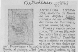 Antología literaria.