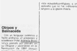 Obispos y Balmaceda.