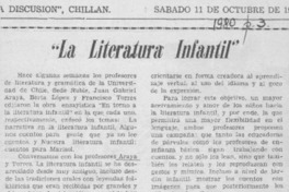 "La literatura infantil" "La literatura infantil"