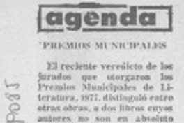 Premios Muncipales Premios Muncipales