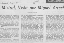 La Mistral, vista por Miguel Arteche
