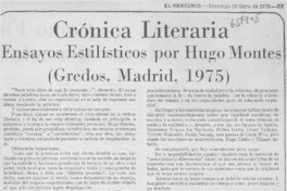Ensayos estilísticos Ensayos estilísticos