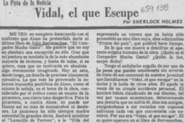 Vidal, el que escupe Vidal, el que escupe